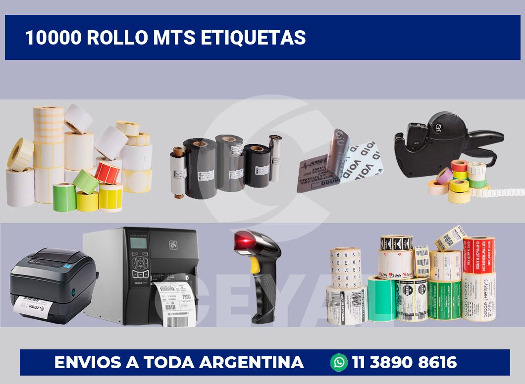 10000 Rollo mts etiquetas