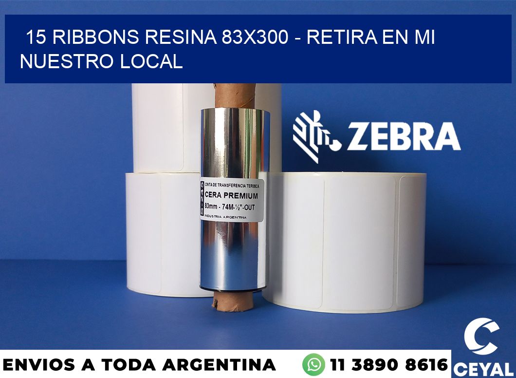 15 Ribbons resina 83x300 - retira en mi nuestro local