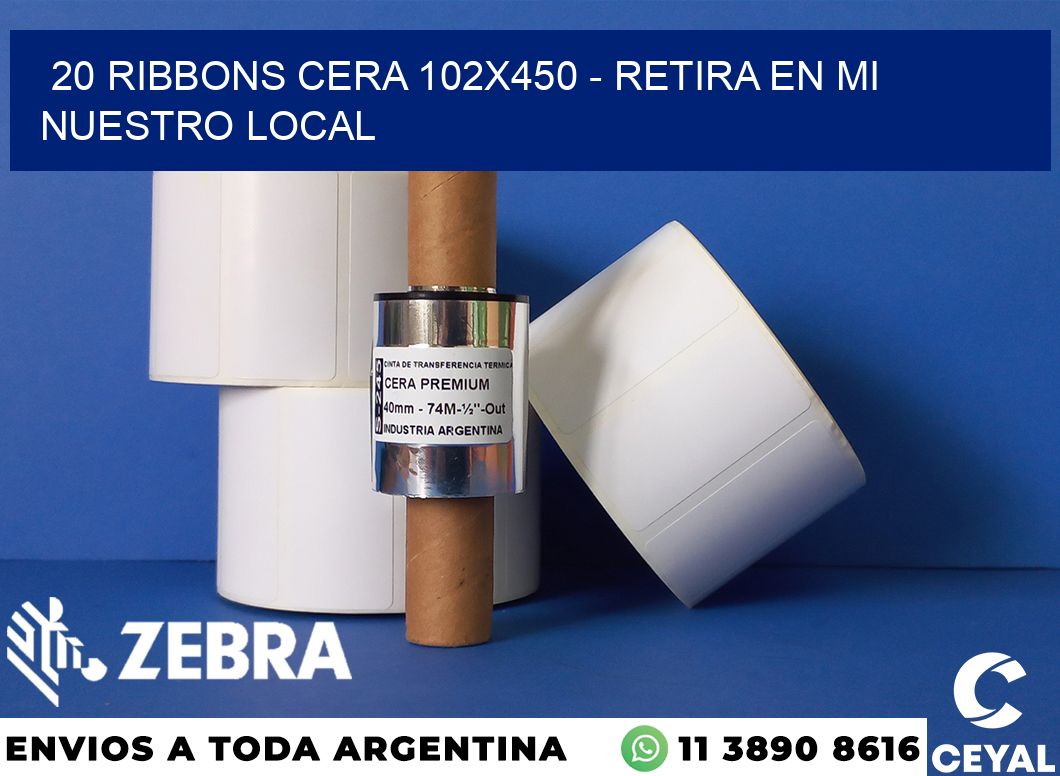 20 Ribbons cera 102x450 - retira en mi nuestro local