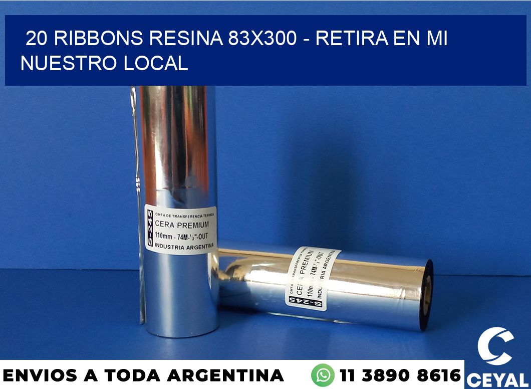 20 Ribbons resina 83×300 – retira en mi nuestro local