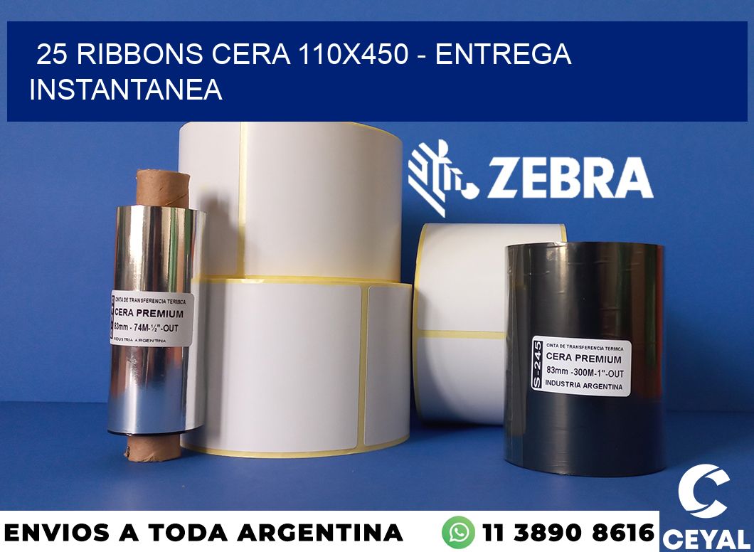 25 Ribbons cera 110x450 - entrega instantanea