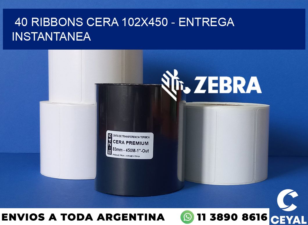 40 Ribbons cera 102x450 - entrega instantanea