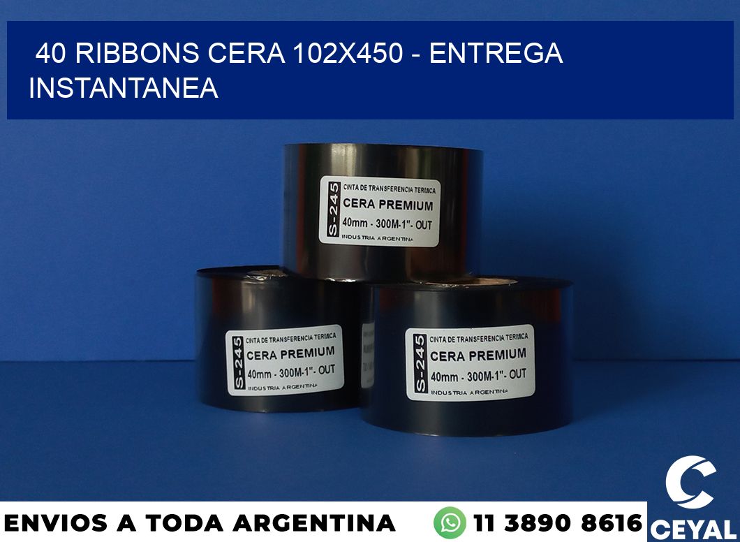 40 Ribbons cera 102×450 – entrega instantanea