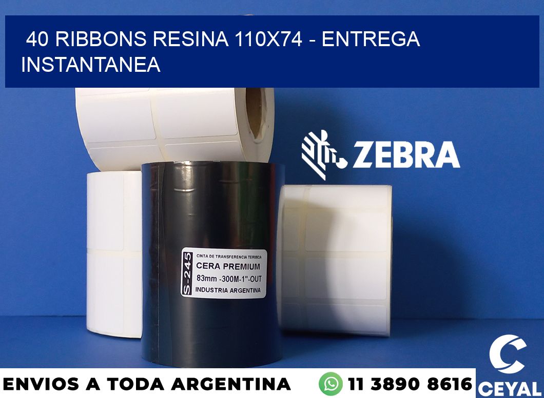 40 Ribbons resina 110x74 - entrega instantanea