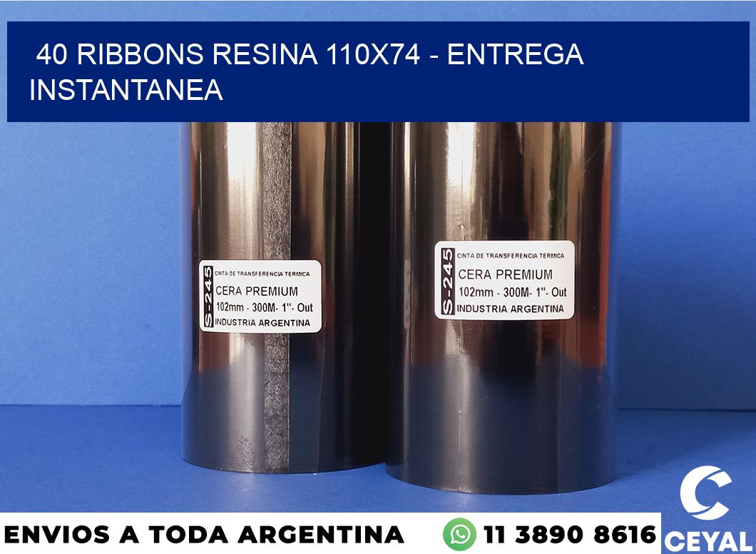 40 Ribbons resina 110×74 – entrega instantanea