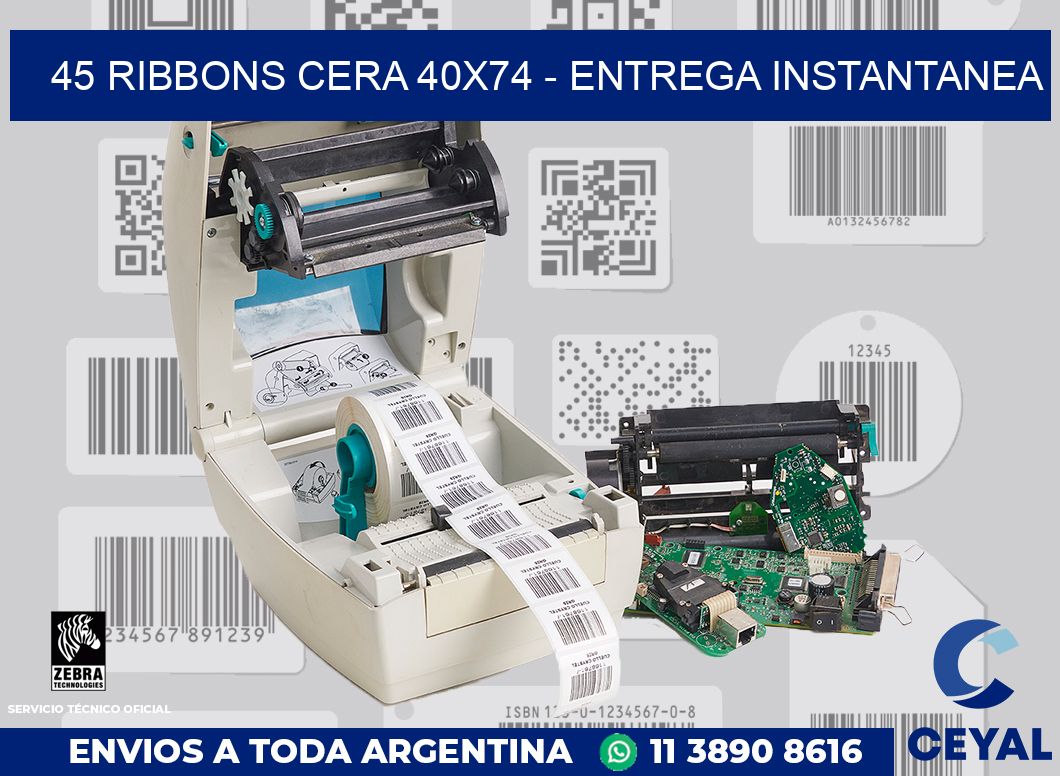 45 Ribbons cera 40x74 - entrega instantanea