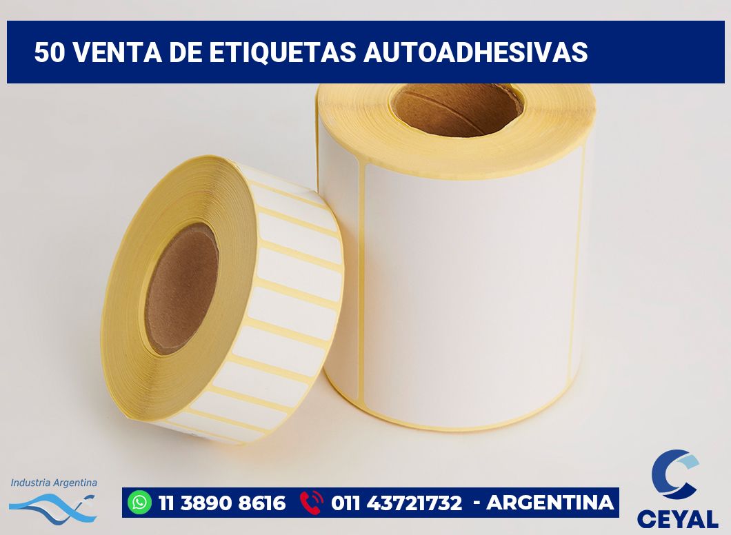 50 Venta de etiquetas autoadhesivas