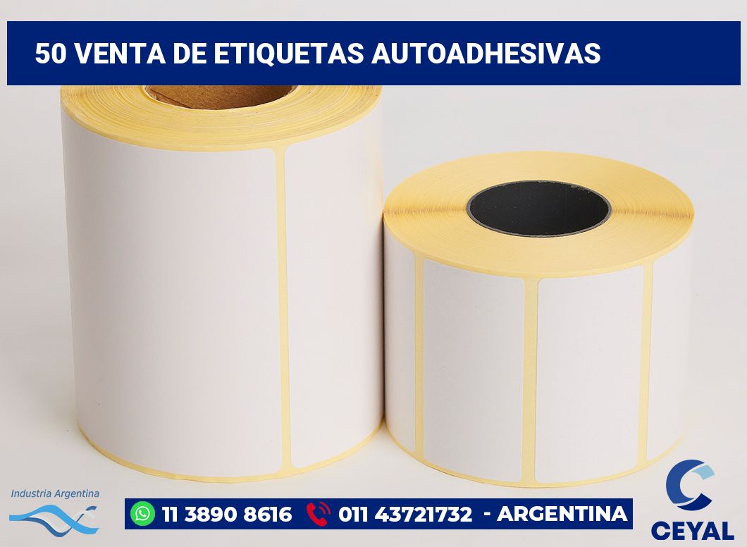 50 Venta de etiquetas autoadhesivas