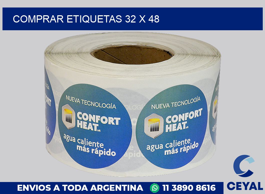 Comprar etiquetas 32 x 48