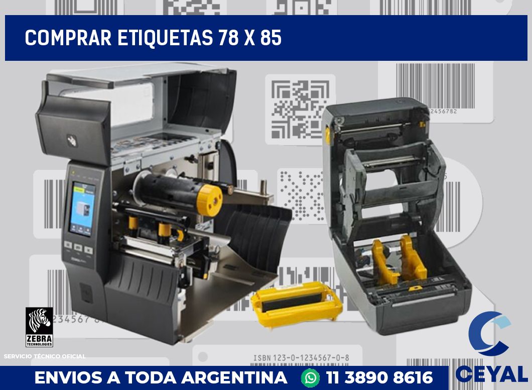 Comprar etiquetas 78 x 85