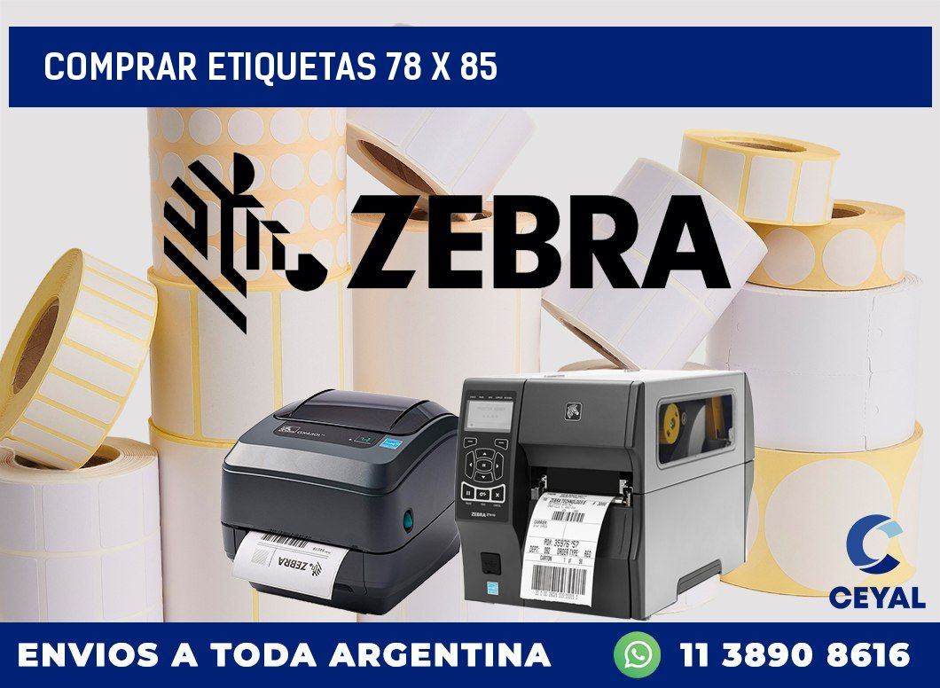 Comprar etiquetas 78 x 85