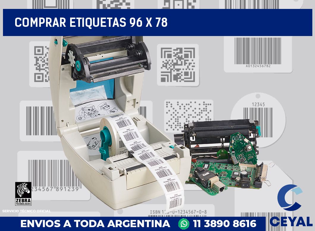 Comprar etiquetas 96 x 78