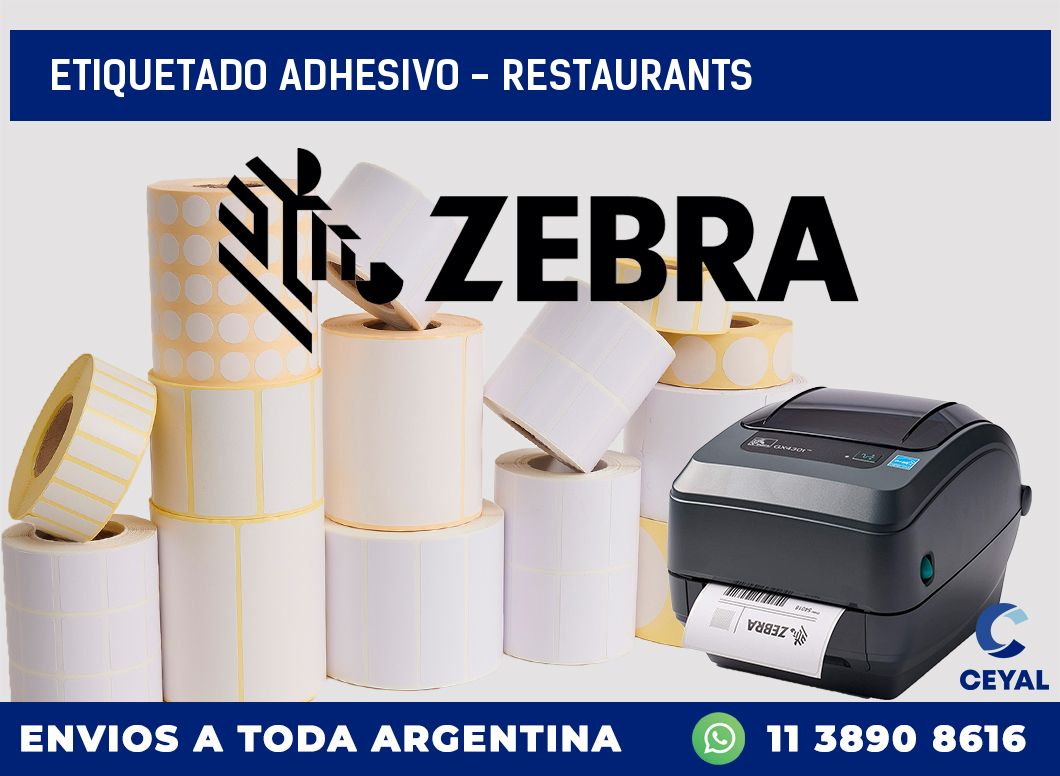 Etiquetado adhesivo – Restaurants