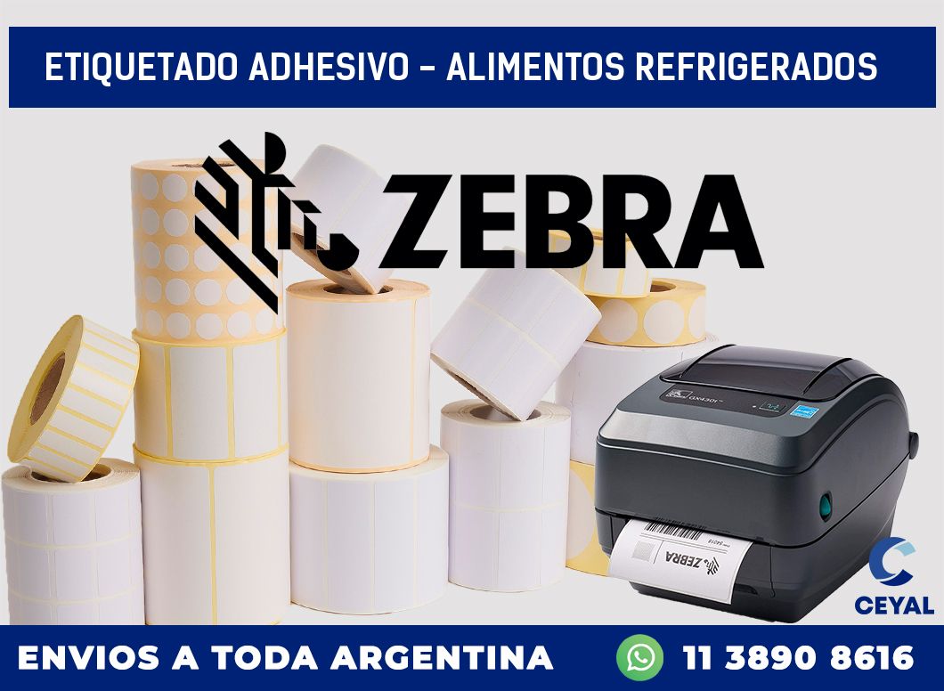 Etiquetado adhesivo - alimentos refrigerados