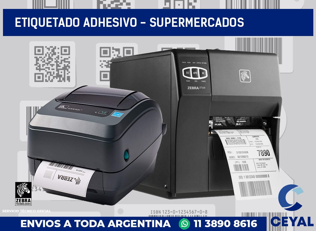 Etiquetado adhesivo - supermercados