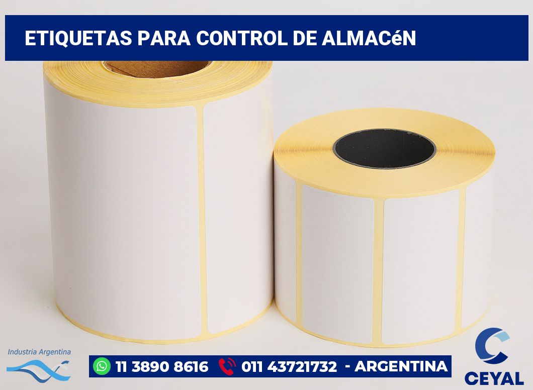 Etiquetas para Control de Almacén