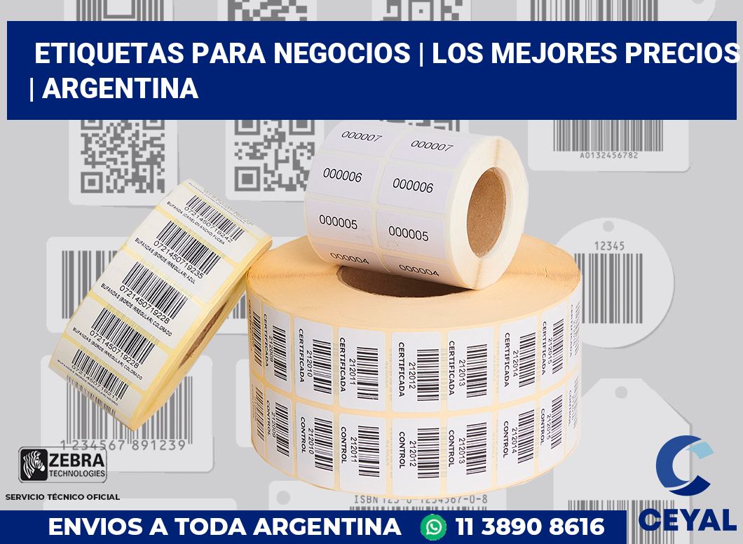 Etiquetas para negocios | Los mejores precios | Argentina