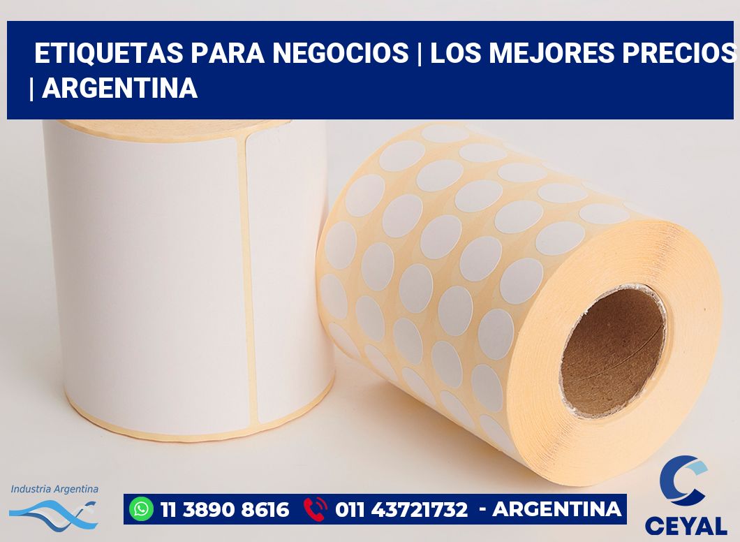 Etiquetas para negocios | Los mejores precios | Argentina