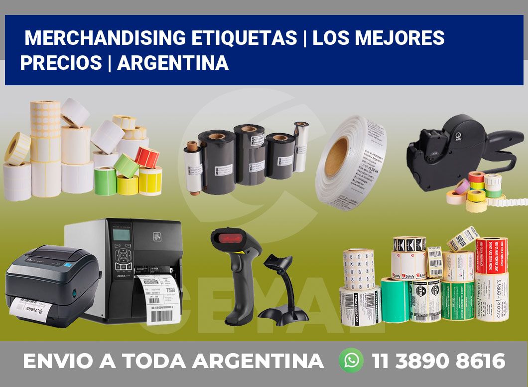 Merchandising etiquetas | Los mejores precios | Argentina