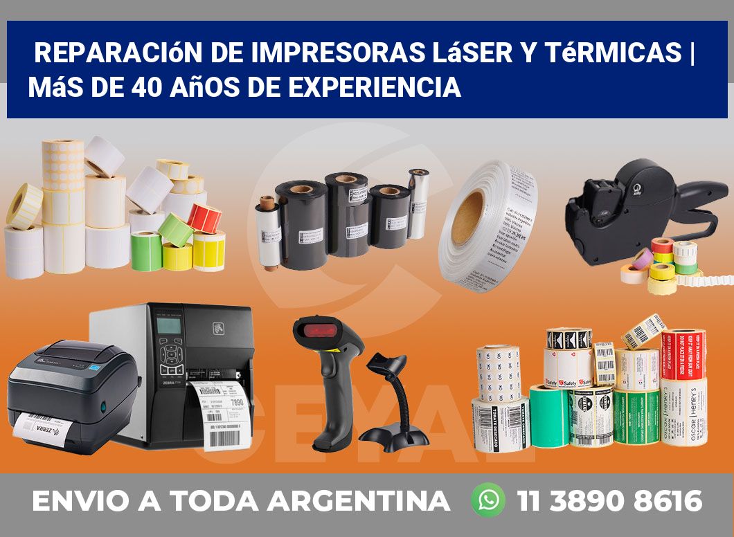 Reparación de impresoras láser y térmicas | Más de 40 años de experiencia