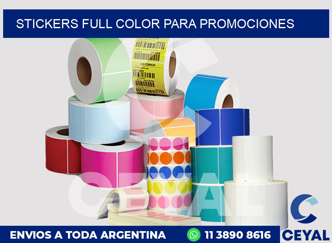 STICKERS FULL COLOR PARA PROMOCIONES