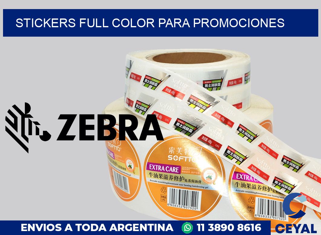 STICKERS FULL COLOR PARA PROMOCIONES