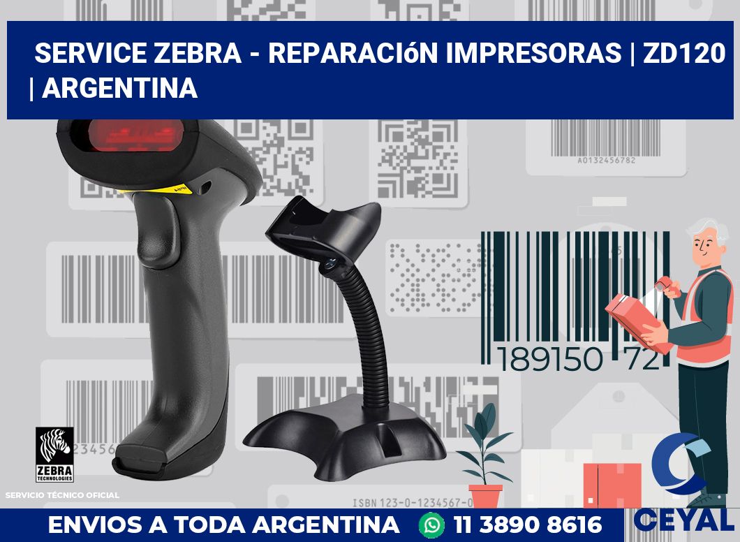 Service Zebra - Reparación impresoras | ZD120 | Argentina