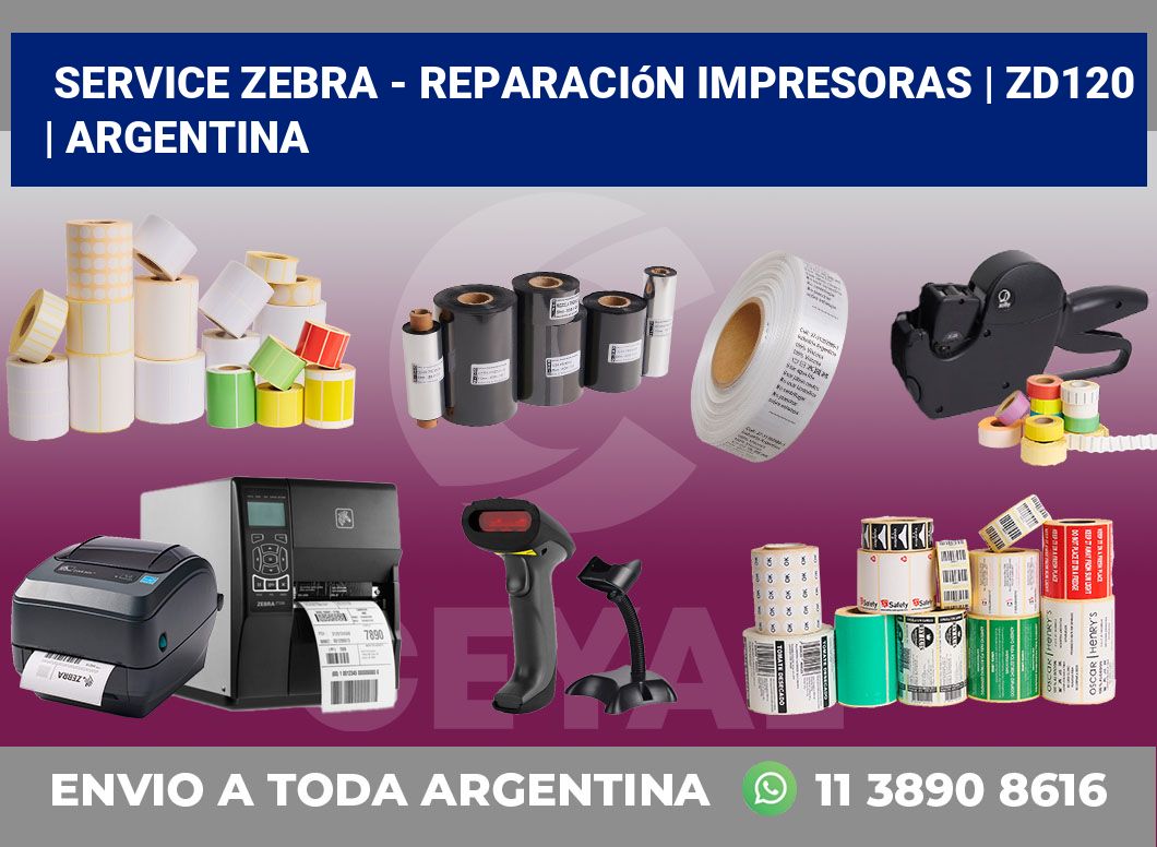 Service Zebra – Reparación impresoras | ZD120 | Argentina