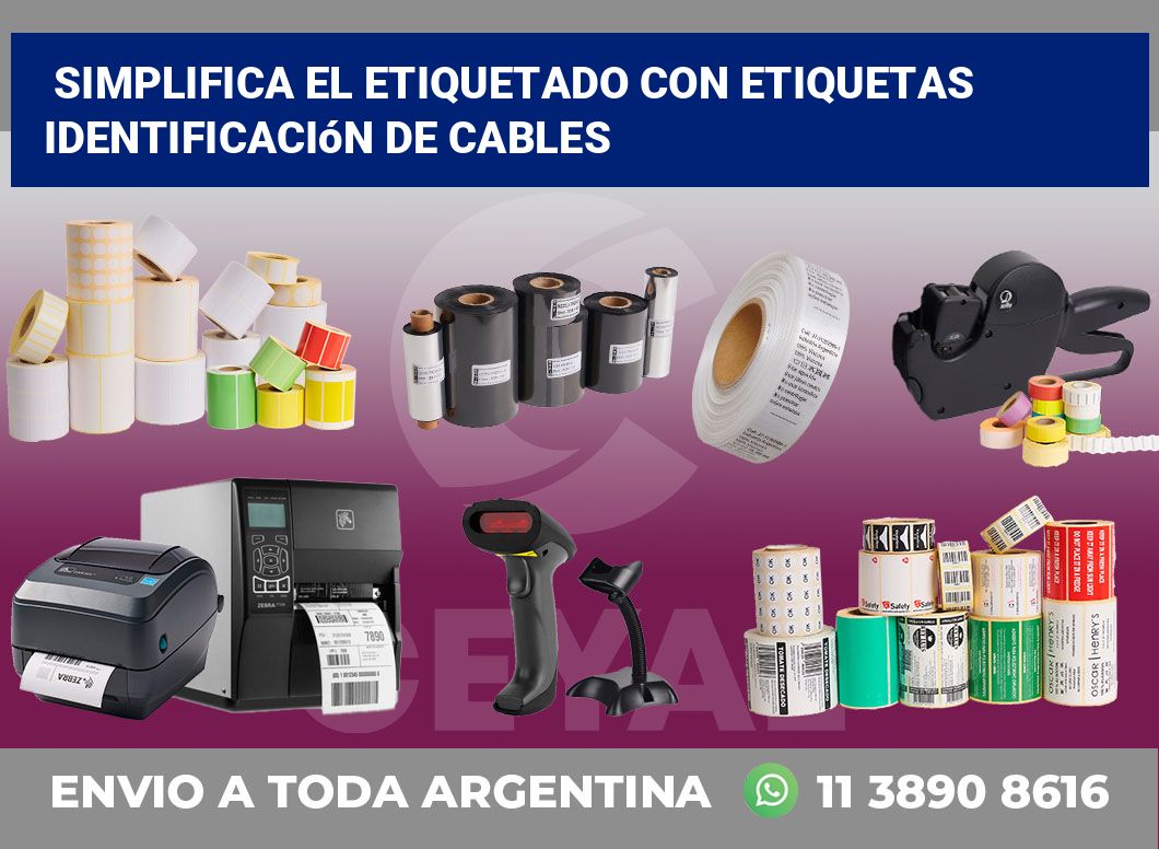 Simplifica el Etiquetado con Etiquetas Identificación de Cables