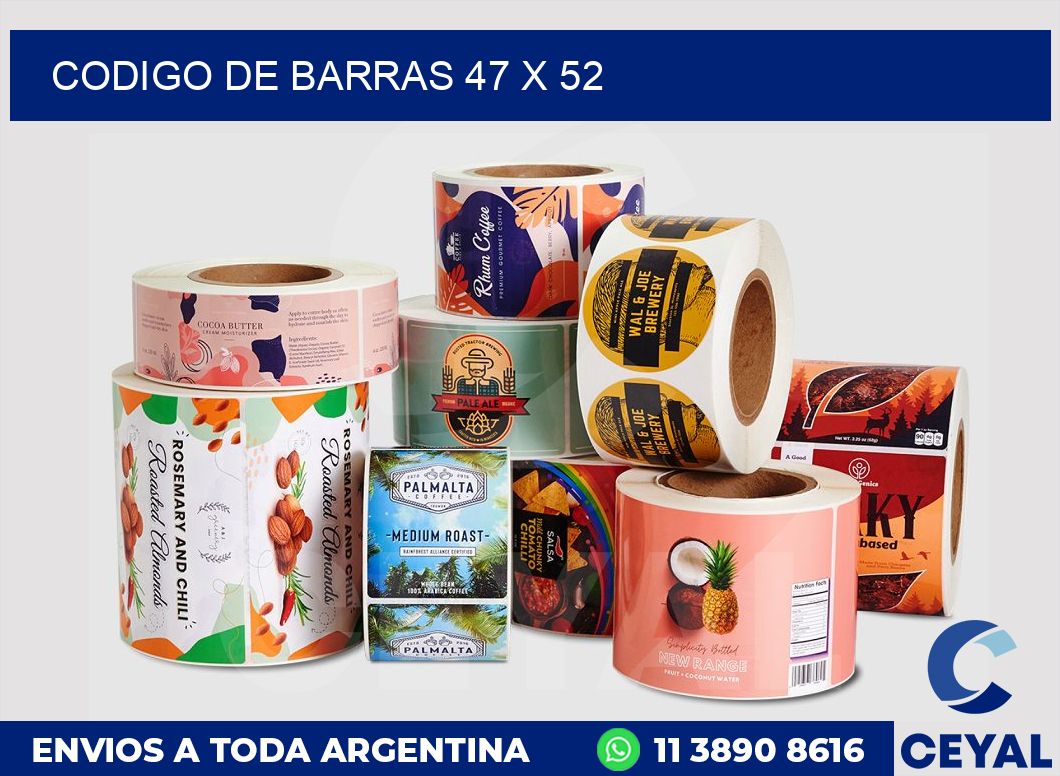 codigo de barras 47 x 52