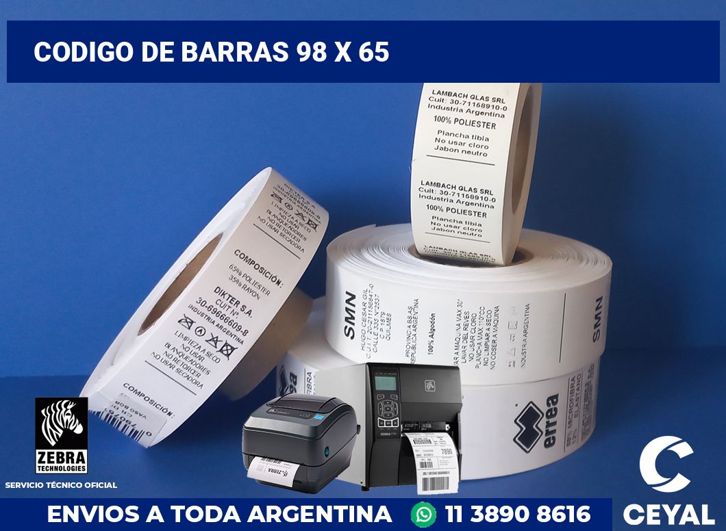 codigo de barras 98 x 65