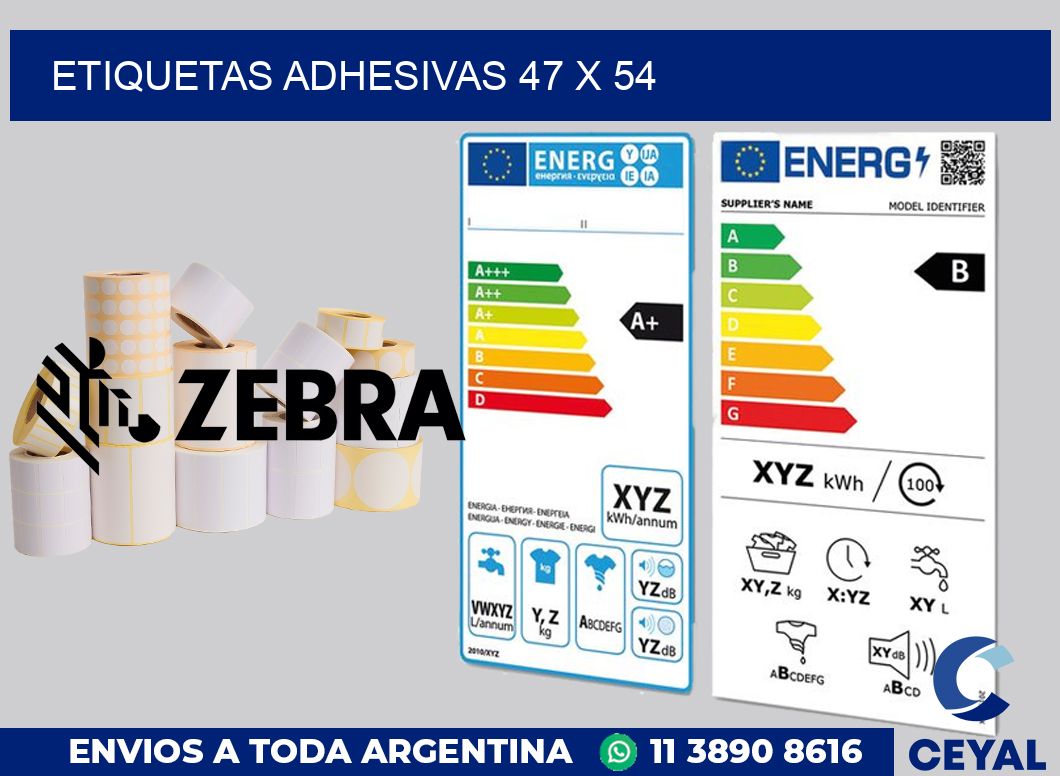 etiquetas adhesivas 47 x 54