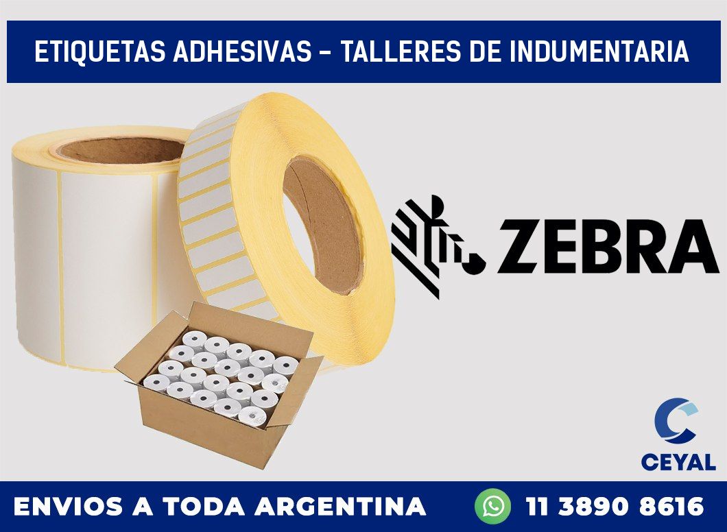 etiquetas adhesivas – Talleres de indumentaria