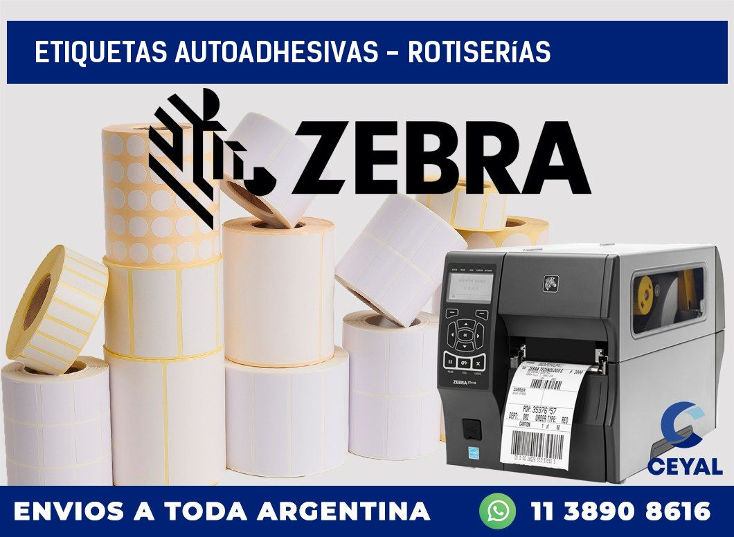 etiquetas autoadhesivas - Rotiserías