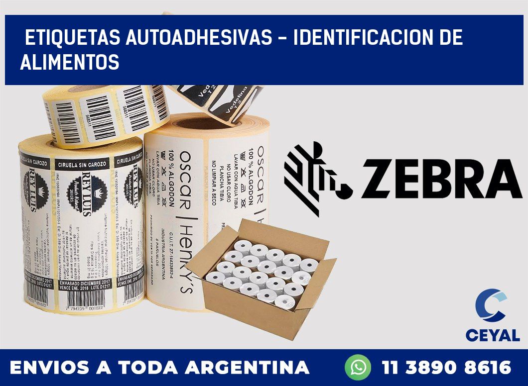 etiquetas autoadhesivas - identificacion de alimentos