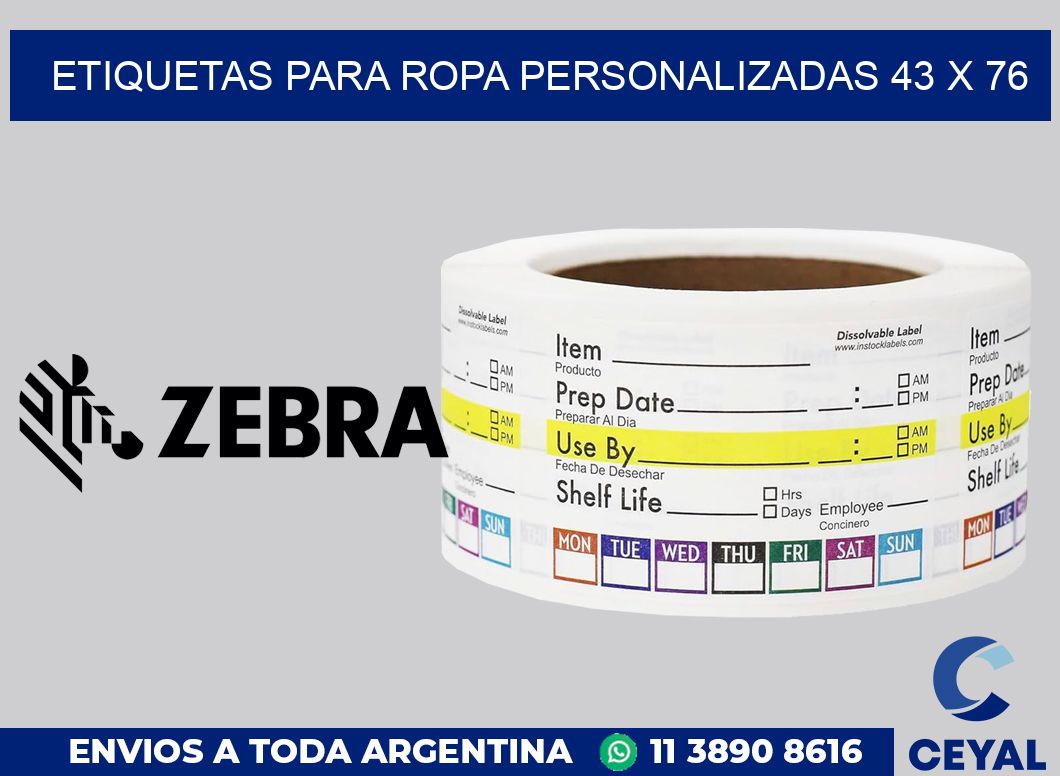 etiquetas para ropa personalizadas 43 x 76