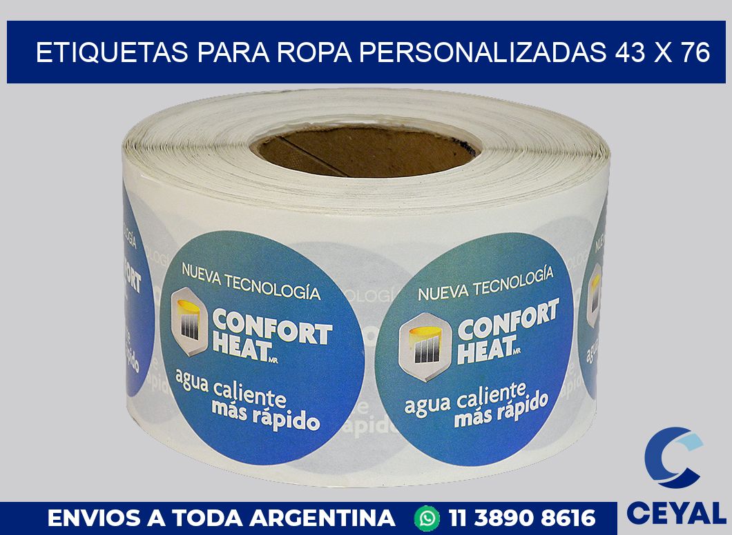 etiquetas para ropa personalizadas 43 x 76
