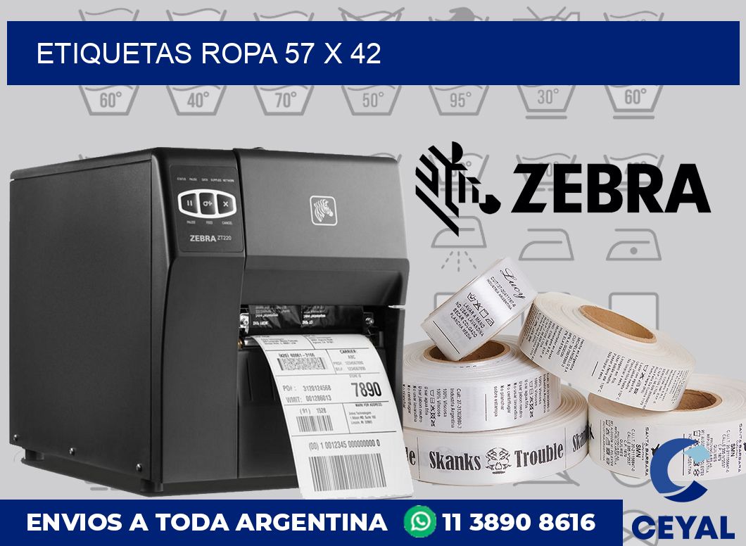 etiquetas ropa 57 x 42