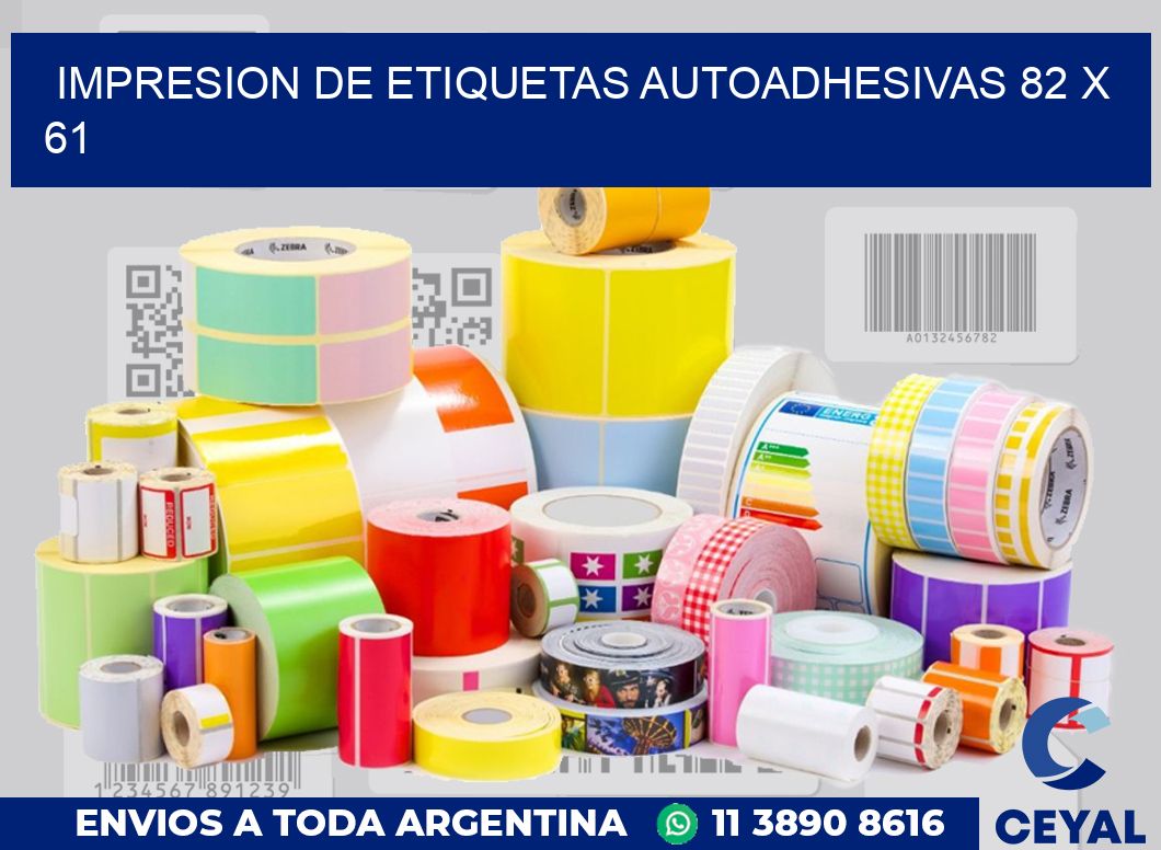 impresion de etiquetas autoadhesivas 82 x 61