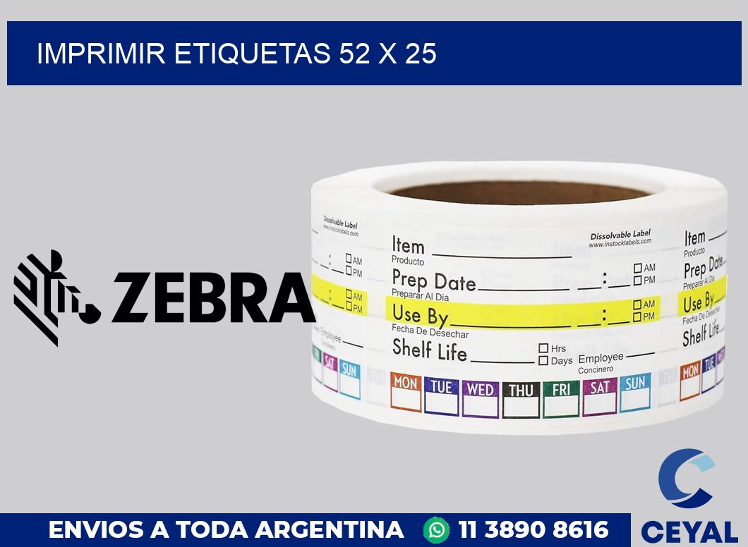 imprimir etiquetas 52 x 25