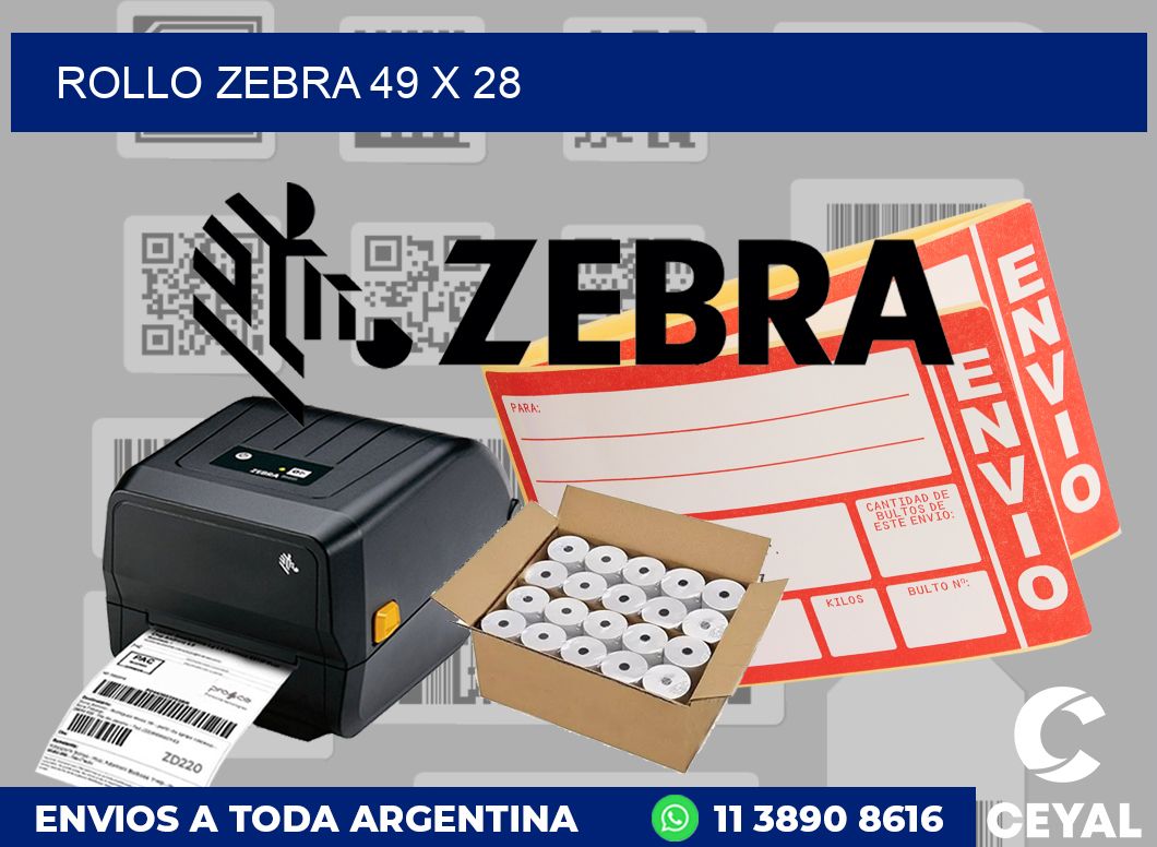 rollo zebra 49 x 28