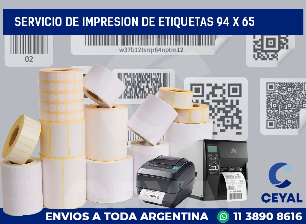 servicio de impresion de etiquetas 94 x 65