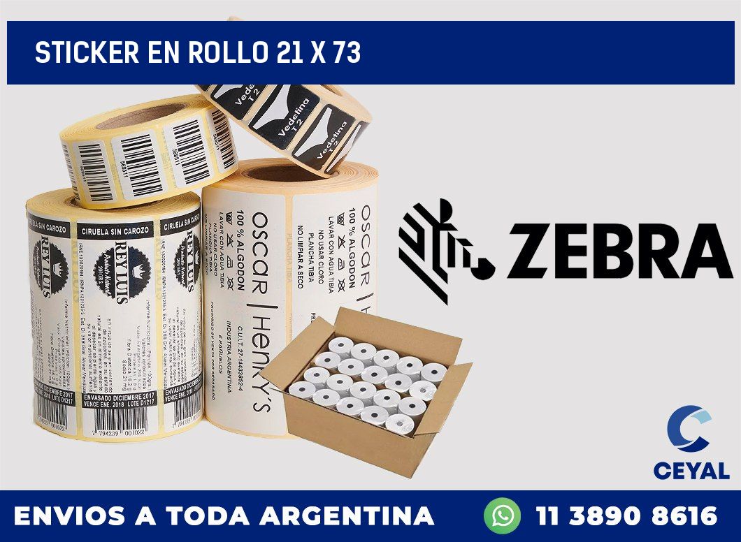 sticker en rollo 21 x 73