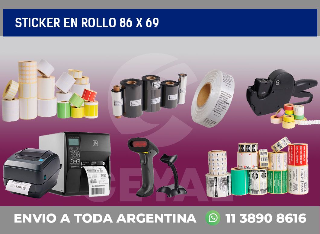 sticker en rollo 86 x 69