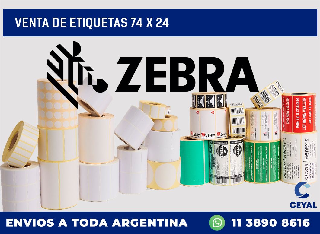 venta de etiquetas 74 x 24