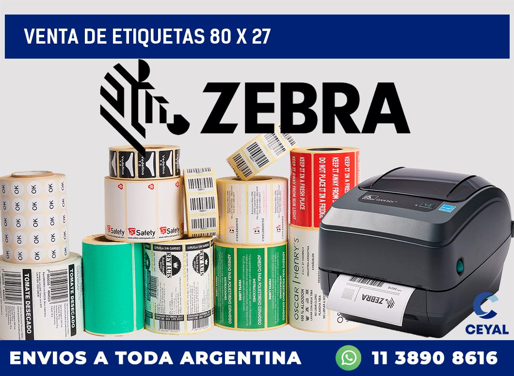 venta de etiquetas 80 x 27