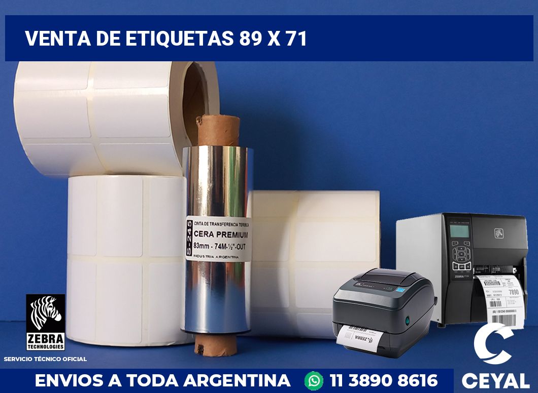 venta de etiquetas 89 x 71