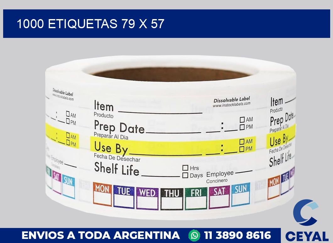 1000 etiquetas 79 x 57
