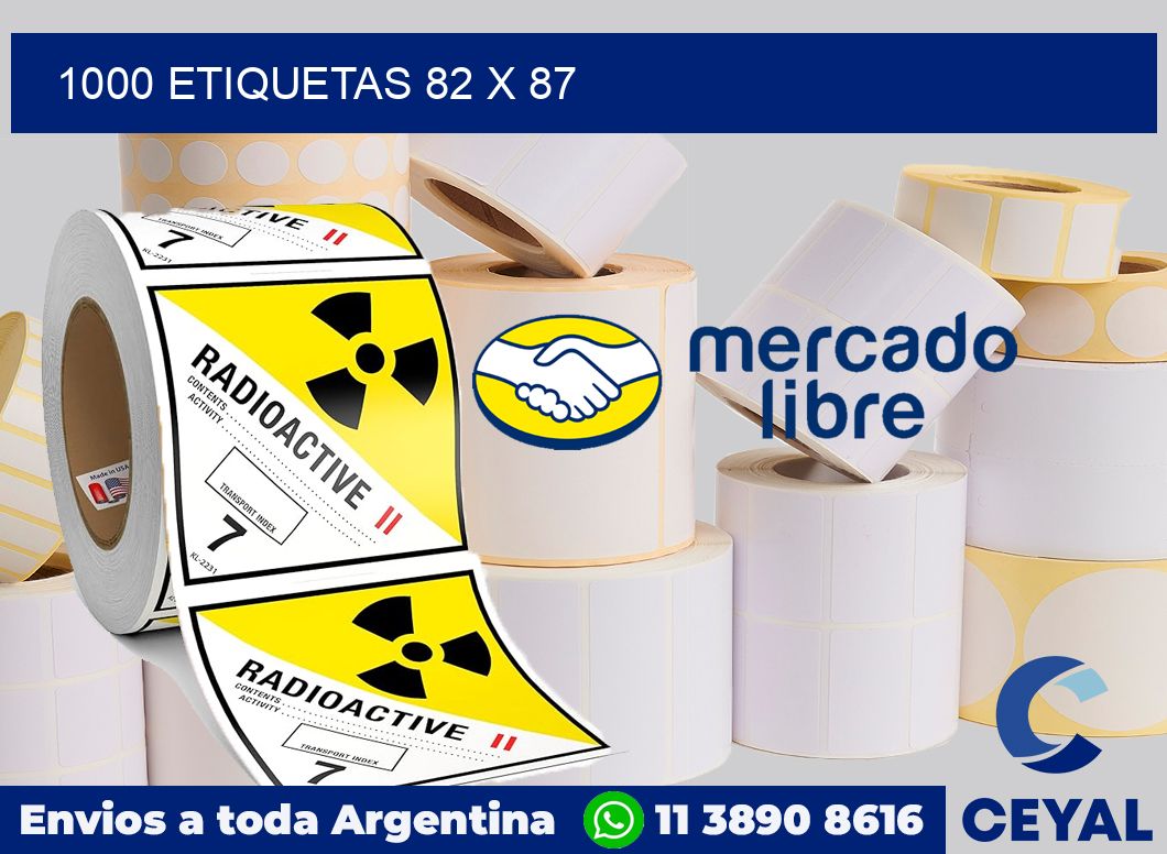 1000 etiquetas 82 x 87
