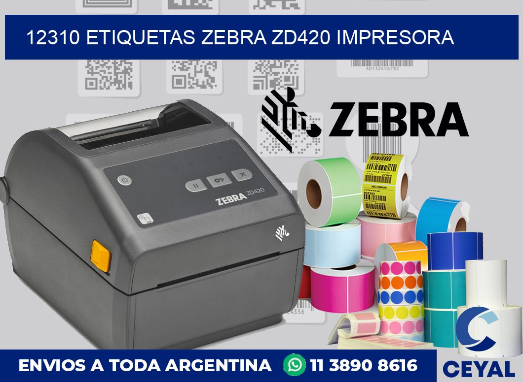 12310 etiquetas Zebra zd420 impresora